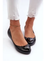 Damskie Pachnące Baleriny Z Sercem ZAXY NN285011 Czarne