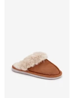 Dámské pantofle s kožíškem Camel Delissa