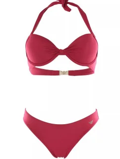 Dámske dvojdielne plavky 262456 4R301 01975 Raspberry - Emporio Armani