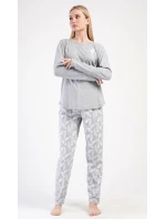 Dámske dlhé pyžamo s perím