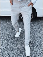 Svetlošedé pánske nohavice FashionStreet UX4382