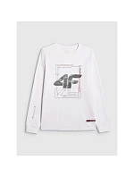 Pánske tričko s potlačou a dlhým rukávom 4F 4FRAW25TLONM606-10S pánske