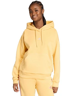 Dámska mikina adidas Essentials Small Logo Feel Cozy Hoodie yellow KC5281