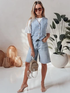 Dámske džínsové šortky JEANZDAY blue FashionStreet SY0480
