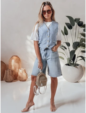 Dámske džínsové šortky JEANZDAY blue FashionStreet SY0480