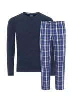 Pánske pyžamo 500207 56C tm.modrá/karo - Jockey