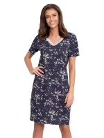 Dámska nočná košeľa Evita tmavo modrá - Italian Fashion