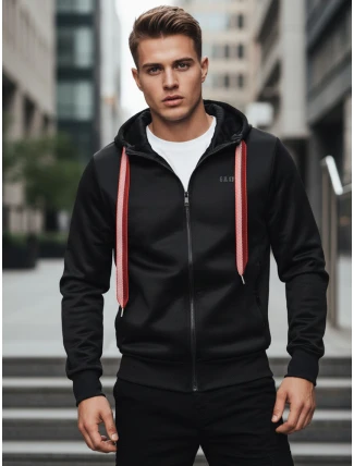 Pánska mikina s kapucňou čierna FashionStreet BX5858
