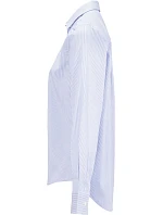 NEOBLU Baptiste Women Mikrokeprová blúzka s dlhými rukávmi 24.4339 modré pruhy