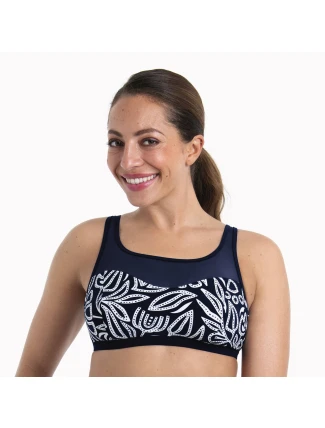 Štýl Toliara Top Care Vrchný diel plaviek 6568-1 marine-white - Anita Care