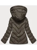 Dámska krátka zimná vojenská bunda (5m725-136)