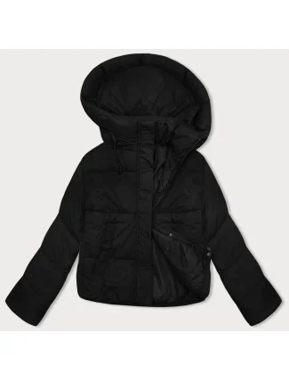 Dámska krátka zimná páperová bunda J Style Black (16M9188-392) Dámska krátka zimná páperová bunda J Style Black (16M9188-392)