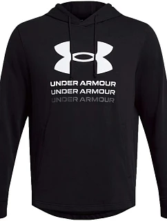 Pánska mikina Under Armour UA Rival Terry Graphic Hoodie, čierna, 1386047 001
