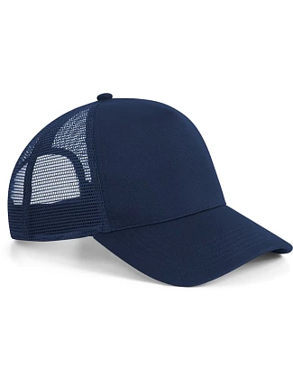 Beechfield B 642 5-panelová snapbacková čiapka „Microknit Trucker“ 53.0642 francúzska námornícka modrá Beechfield B 642 5-panelová snapbacková čiapka „Microknit Trucker“ 53.0642 francúzska námornícka modrá