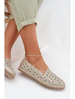 Dámske baleríny 24TX02 gold - Sweet Shoes Dámske baleríny 24TX02 gold - Sweet Shoes