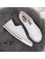 Big Star W FF274024 biele ažurové nízke tenisky