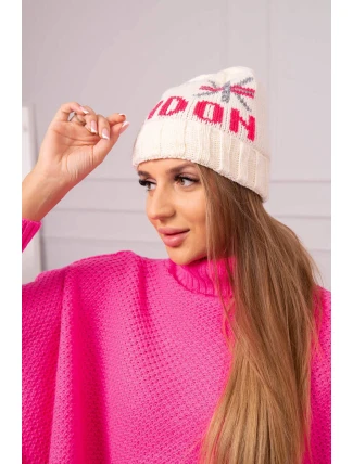 Dámska čiapka London K385 ecru