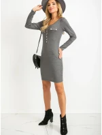 Šaty RV SK 5079.13P tmavosivé