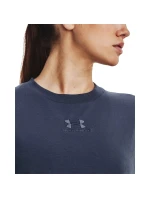 Dámske tričko Printed Extended SS SS23 tm.šedé - Under Armour