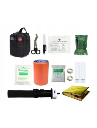 Taktická vojenská lekárnička s 12 položkami HELBO Depan HEL004 čierna (HEL004-Black) Taktická vojenská lekárnička s 12 položkami HELBO Depan HEL004 čierna (HEL004-Black)