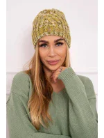 Veselá fleecová čiapka K225 kiwi+khaki
