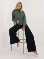 Jumper D93111AD90910A2 tmavozelený