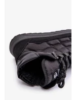 Zateplené pánske zimné topánky Lace-up Progress Black Zateplené pánske zimné topánky Lace-up Progress Black