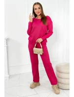 Sveter set Mikina + Nohavice fuchsie