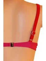 Dámske plavky dvojdielne bikiny 2COLOR dvojfarebné červené - Červená - OEM