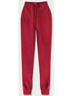 Tmavo červené teplákové nohavice (CK01-35) Tmavo červené teplákové nohavice (CK01-35)