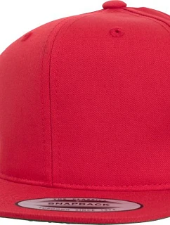 Flexfit 6308 Detská 6-panelová čiapka s kšiltom 55.6308 červená