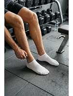 Pánske členkové ponožky ULTRA Thin White Pánske členkové ponožky ULTRA Thin White