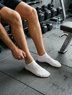 Pánske členkové ponožky ULTRA Thin White