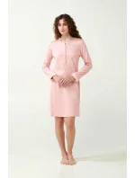 Vamp - Ružová bavlnená nočná košeľa 21428 - Vamp