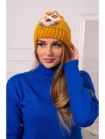 Dámska čiapka Ofelia K349 mustard