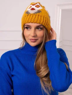 Dámska čiapka Ofelia K349 mustard