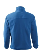 Pánska fleecová bunda azúrovo modrá