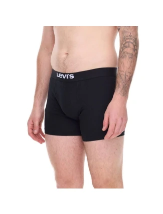 Pánske bavlnené boxerky 3-Pack Black - Levi's Pánske bavlnené boxerky 3-Pack Black - Levi's