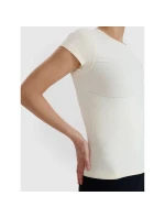 Dámske rýchloschnúce tričko na jogu a pilates 4F 4FWSS25TFTSF1270-11S