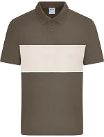 Daiber 8050 Bio polo „Colour-Block“ 02.8050 blatohnedá/pieskovcová Daiber 8050 Bio polo „Colour-Block“ 02.8050 blatohnedá/pieskovcová