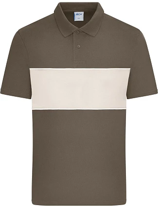 Daiber 8050 Bio polo „Colour-Block“ 02.8050 blatohnedá/pieskovcová Daiber 8050 Bio polo „Colour-Block“ 02.8050 blatohnedá/pieskovcová