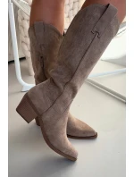 Kozačky Kovbojky Dámské Khaki Jazelle