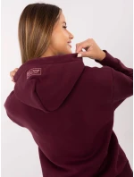 Mikina D10608BC02802A4NO bordová Mikina D10608BC02802A4NO bordová