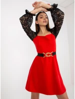 Dámske šaty LK SK 508840 1.01P červená - FPrice