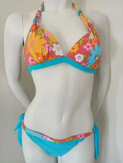 Dámske dvojdielne plavky Malta-A modro-orančové - Ewlon