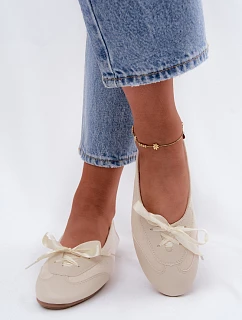 Športové balerínky Peonie 8531 v smotanovej farbe – Sweet Shoes