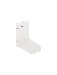 Cyklistické ponožky POC Cadence Road Long Socks, biele