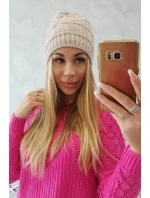 Fleecová čiapka Marta K231 light beige