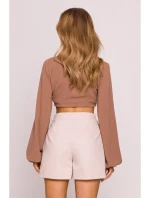 M860 Džínsové šortky - béžové