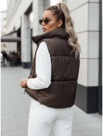 Dámska prechodná krátka prešívaná obojstranná vesta LEOVELLA FashionStreet TY4648 Dámska prechodná krátka prešívaná obojstranná vesta LEOVELLA FashionStreet TY4648